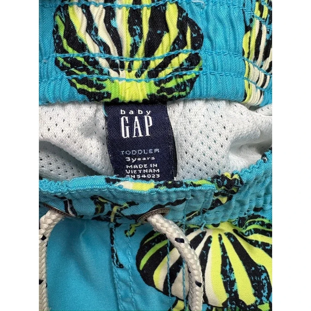 Baby Gap Kids Boys Blue Jellyfish Swim Trunks‎ 3 Years Toddler Colorful Poolcore